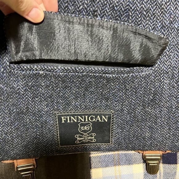 Finnigan Sew Much Style Messenger Crossbody Bag Gray Blue Brown‎ One Size - Picture 7 of 11